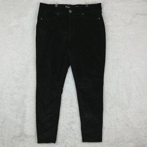 Seven7 Womens Jeans Skinny Velvet Black Stretch Tummyless High Rise 16